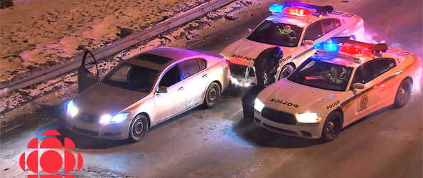Poursuite policière St-Jérome / Laval cette nuit