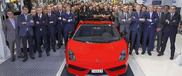 Lamborghini assemble sa dernière Gallardo